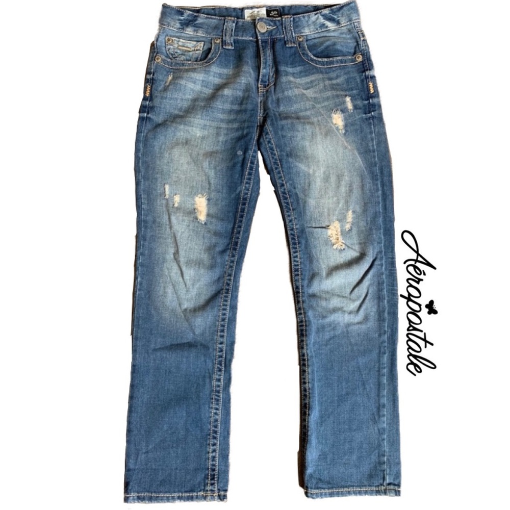 Aero Distressed Boyfriend Jeans